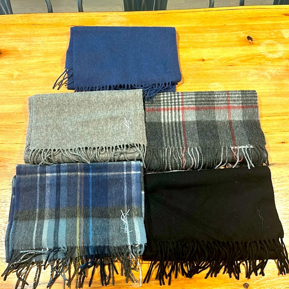 5 - YSL/Saint Laurent Scarves! Great Condition!
